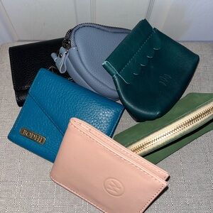 Colorful Leather Wallet Collection